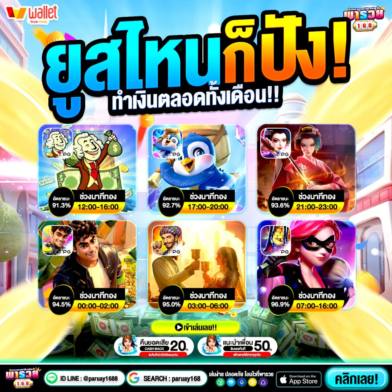 รวมทุกค่ายเกมสล็อตใน SUPERSLOT WALLET